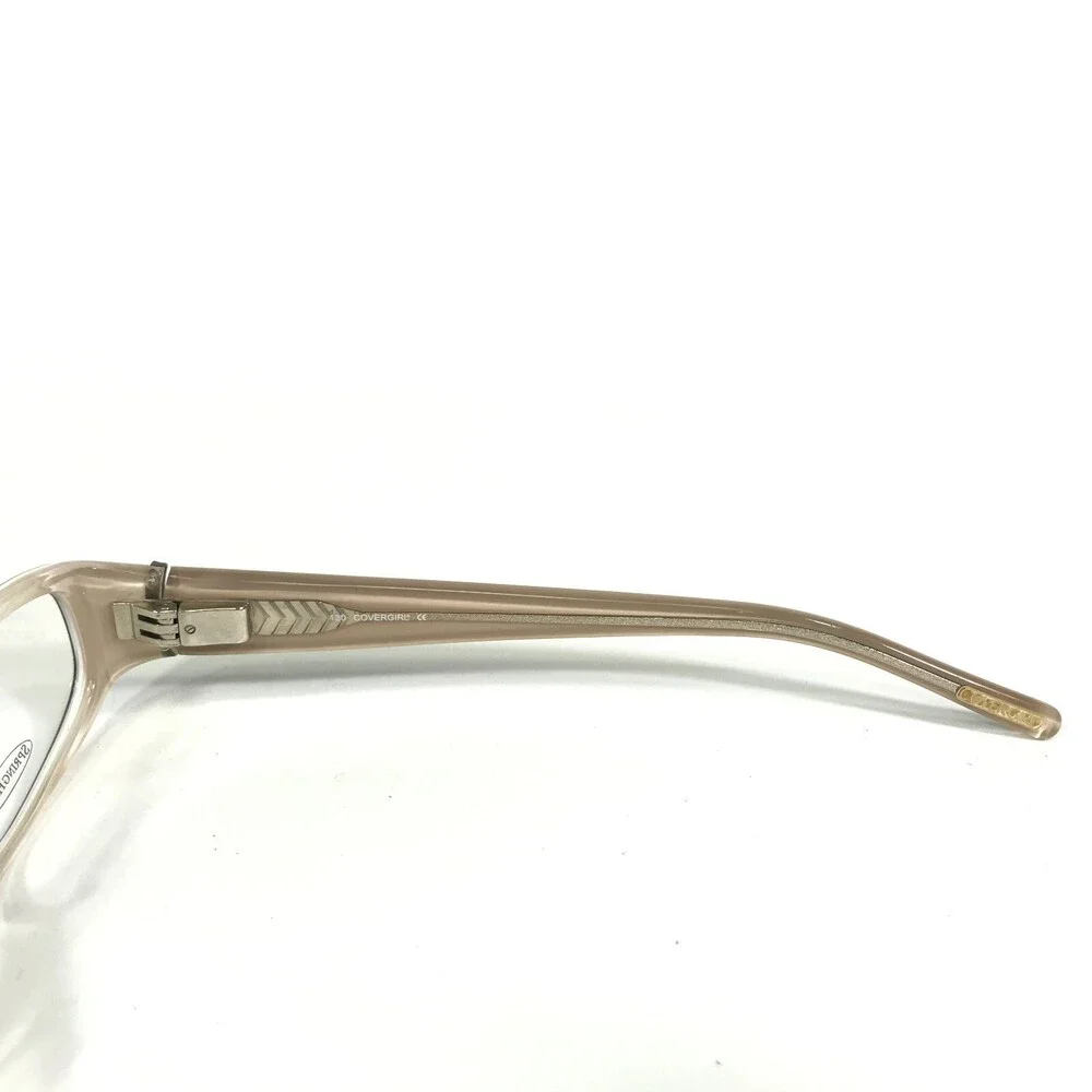 Covergirl Petite Eyeglasses Frames CG392 Col.005 Brown Round Full Rim 49-17-130